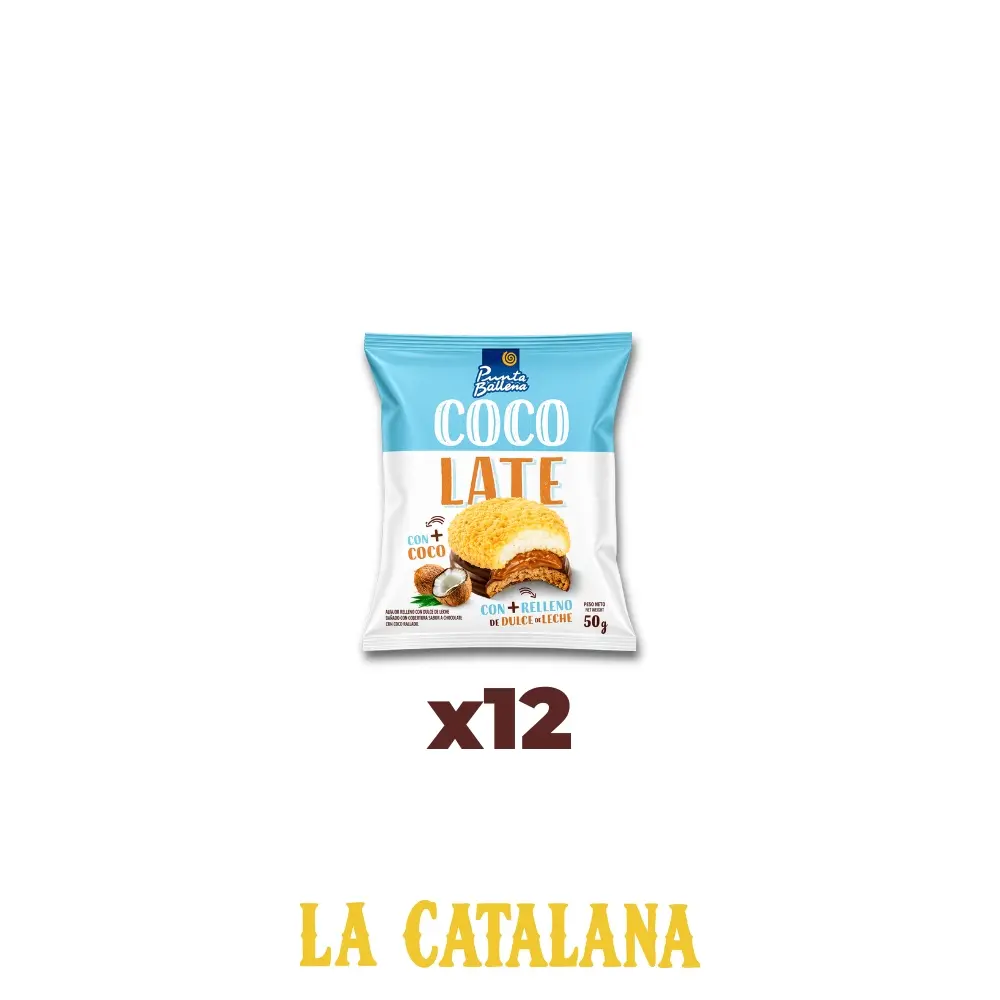 ALFAJORES COCOLATE PUNTA BALLENA 50 g x12u
