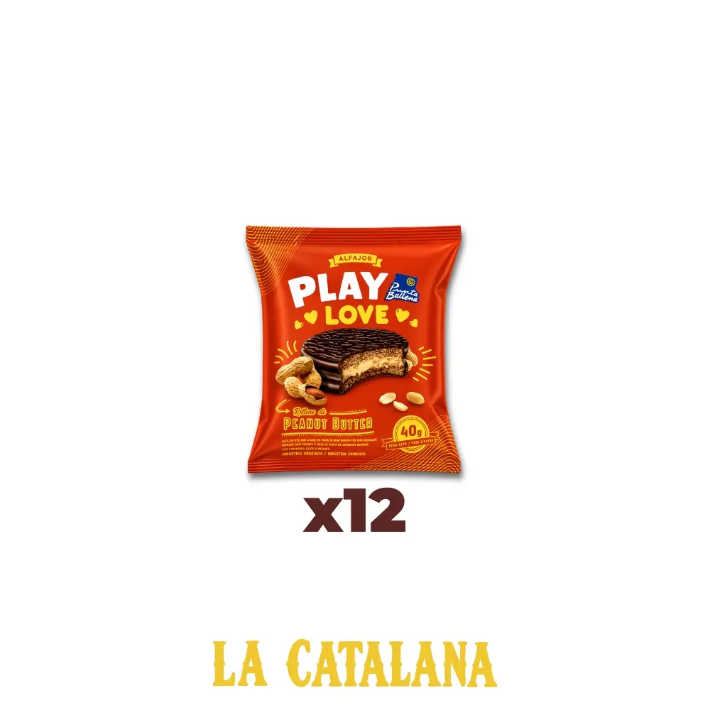 ALFAJORES PLAY LOVE PUNTA BALLENA 35 g x12u