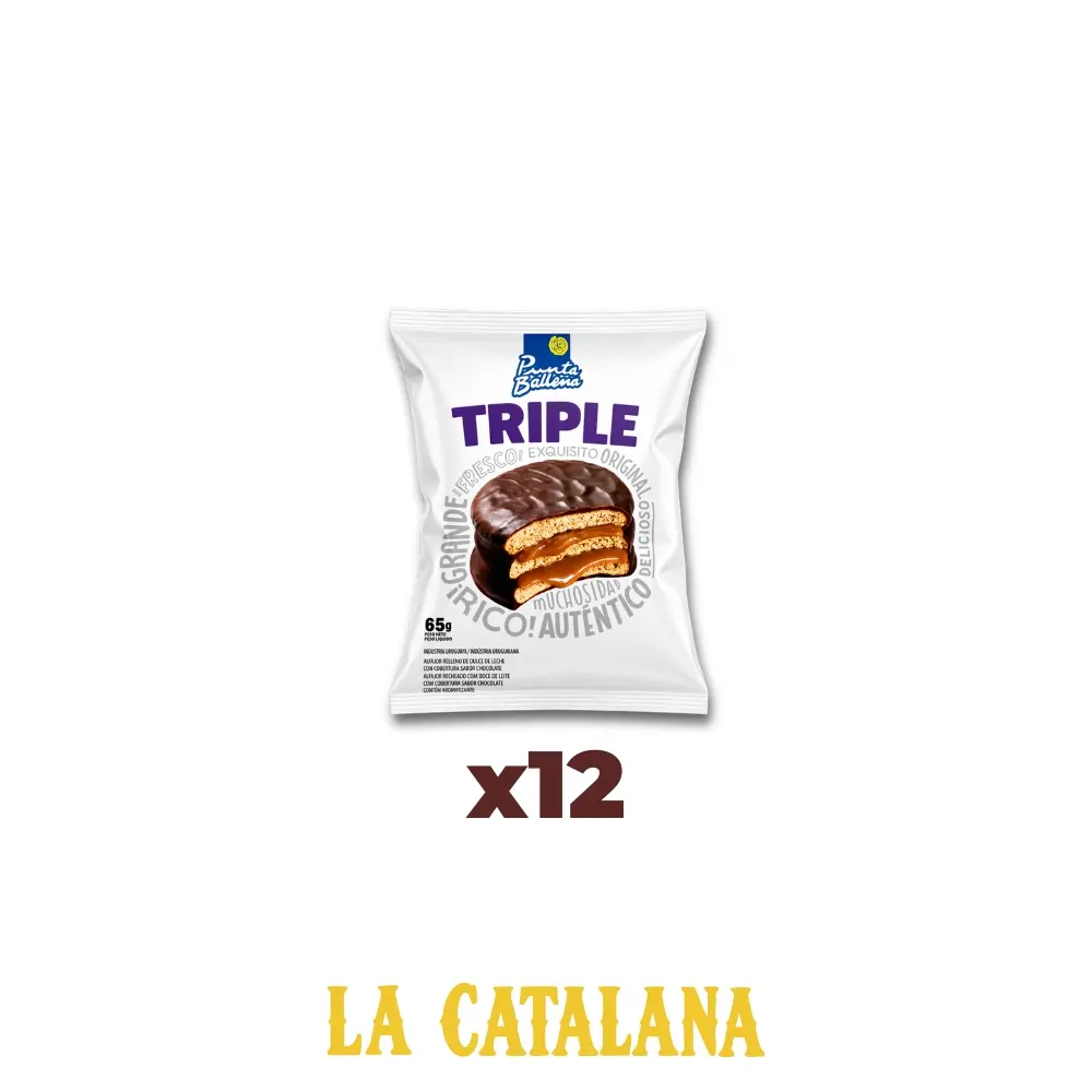 ALFAJORES TRIPLE PUNTA BALLENA 65 g x12u