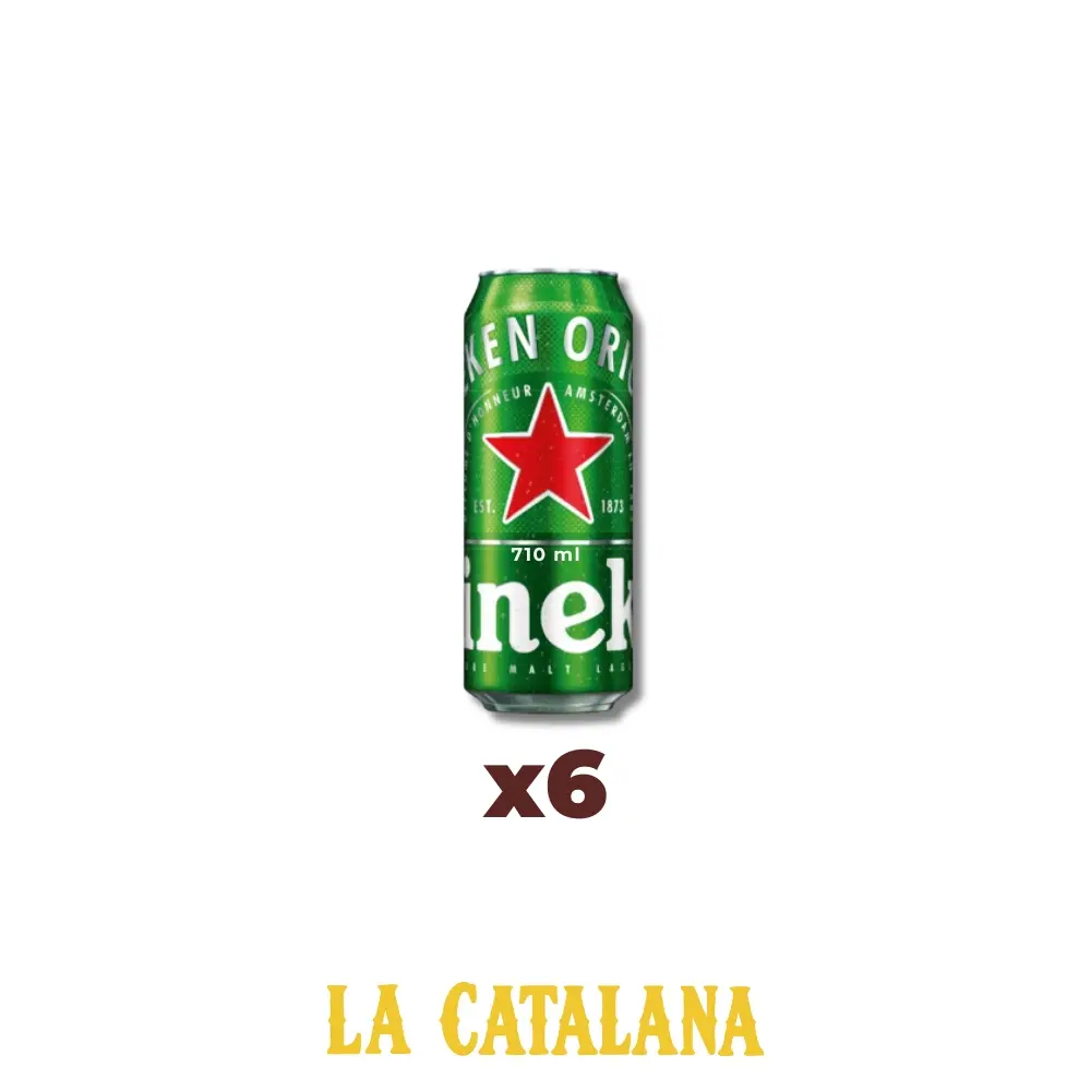 CERVEZA HEINEKEN 710 ml x6u