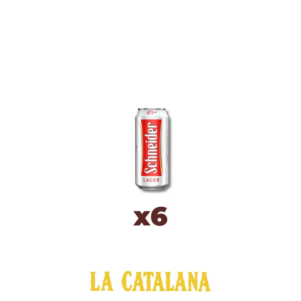 CERVEZA SCNIDER 473 ml x6u