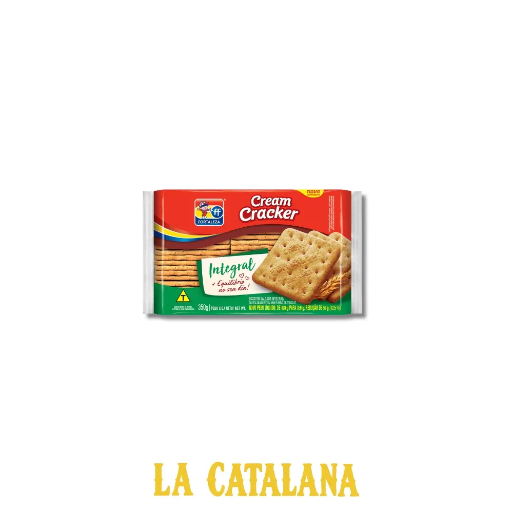 GALLETAS CREAM CRACKER INTEGRAL FORTALEZA 350 g