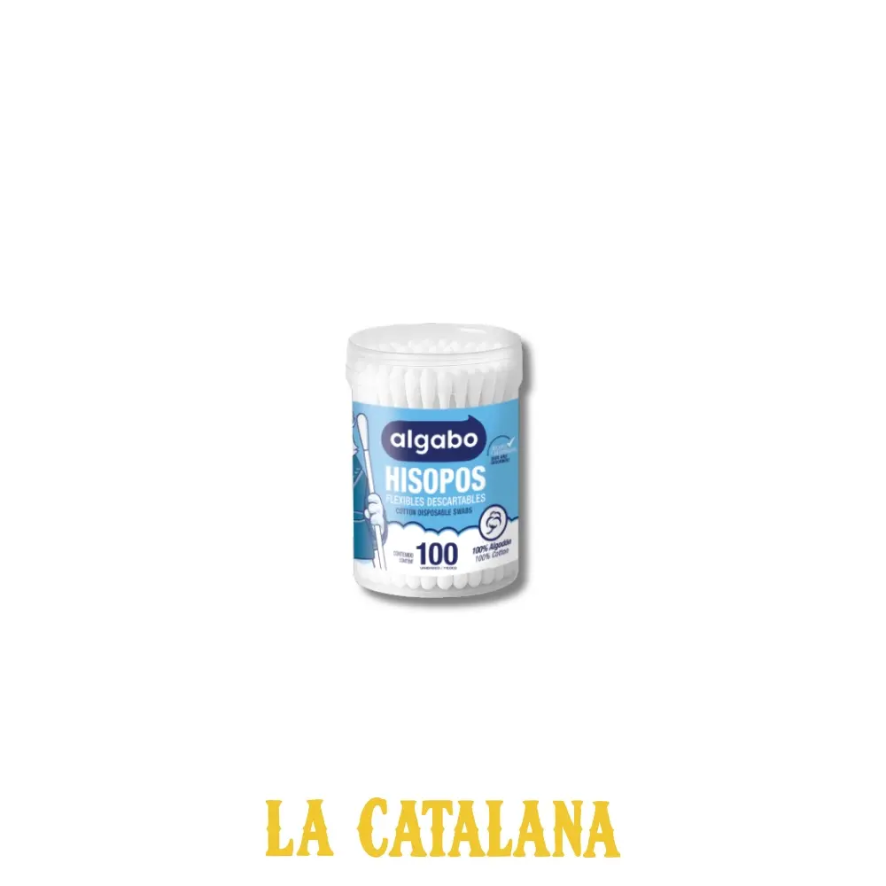 HISOPOS DE ALGODON ALGABO x100u