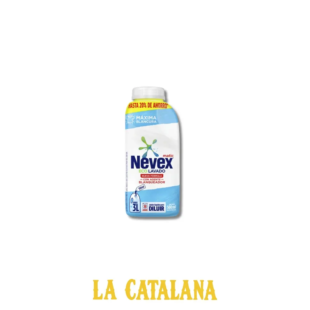 JABON LIQUIDO PARA ROPA DE DILUIR NEVEX 500 ml 