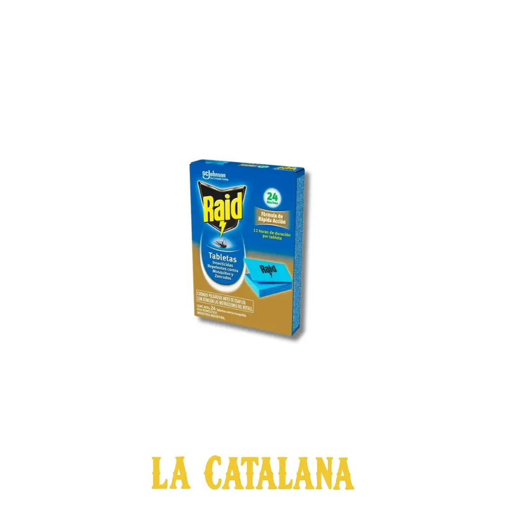 TABLETAS INSECTICIDA RAID x24u