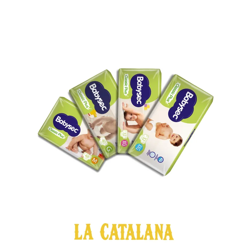 PAÑALES BABYSEC CLASSIC PLUS