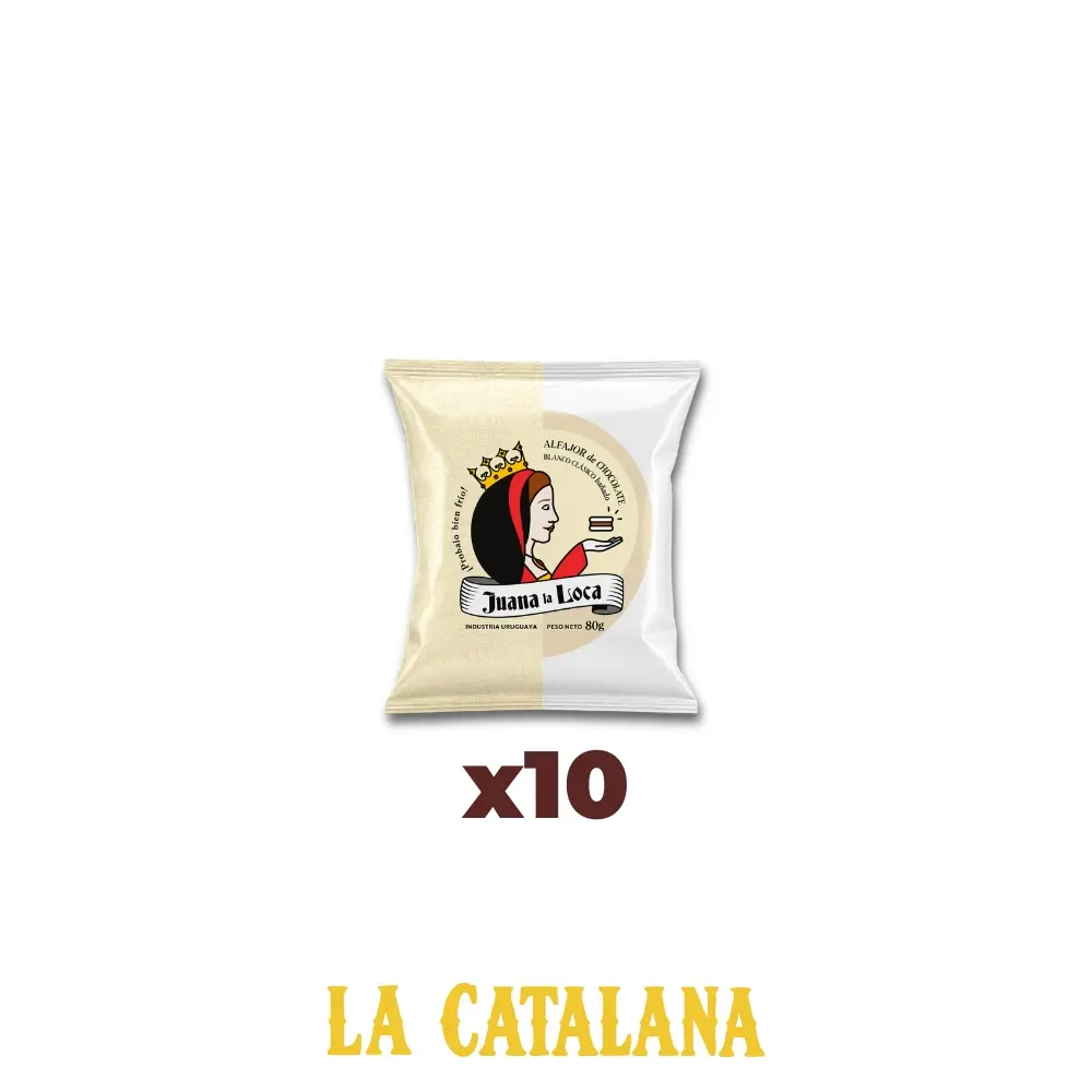 ALFAJORES CLASICO JUANA LA LOCA x10u
