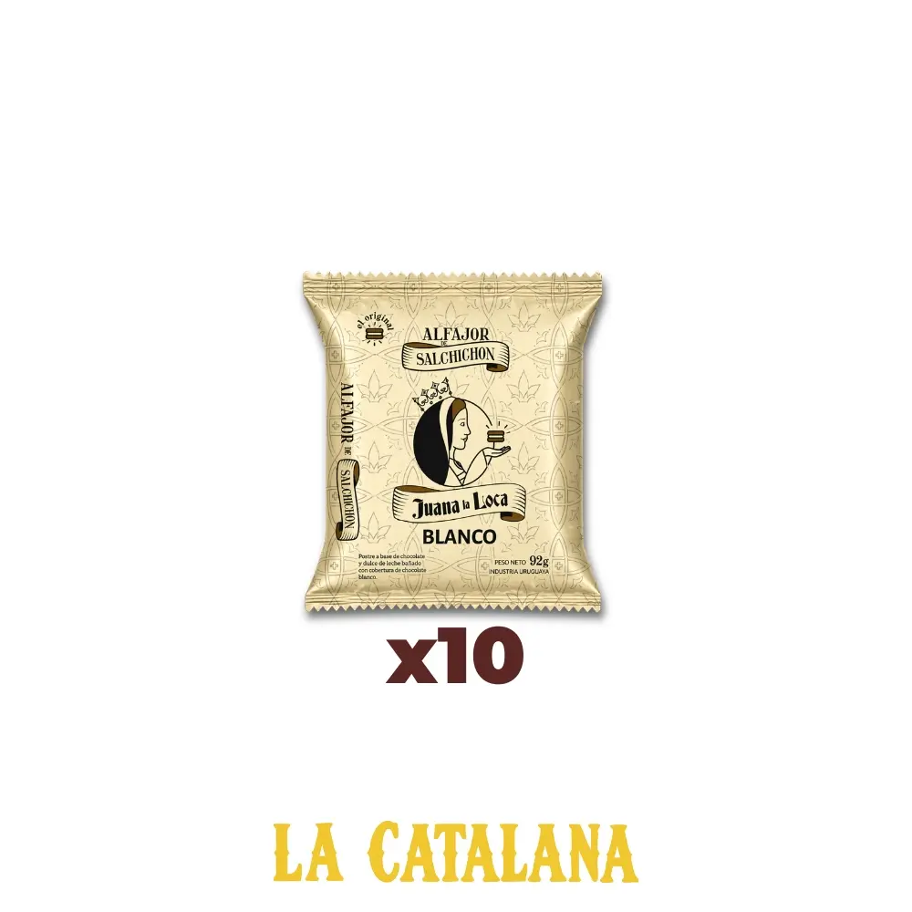 ALFAJORES SALCHICHON JUANA LA LOCA x10u