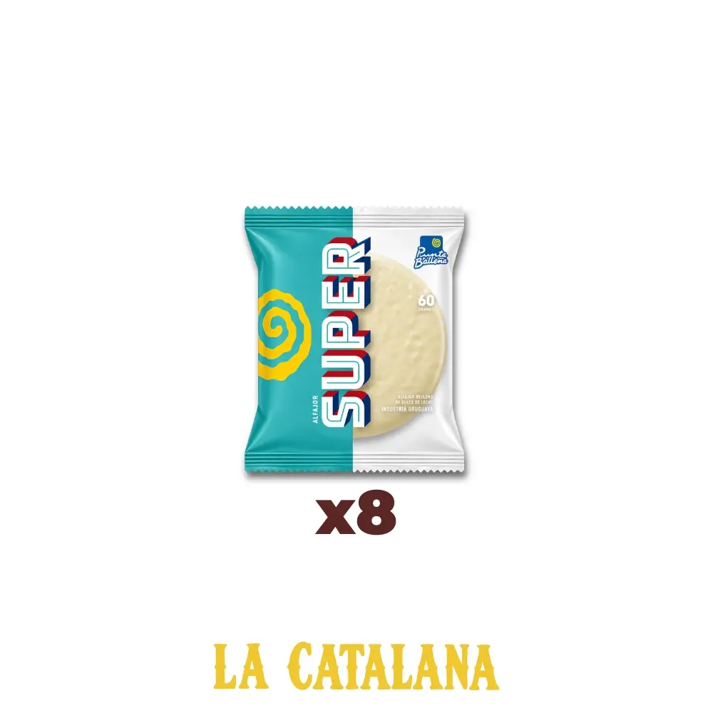 ALFAJORES SUPER PUNTA BALLENA 85 g x8u
