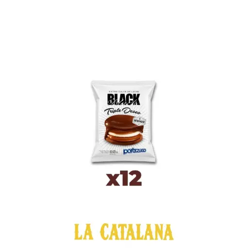 ALFAJORES BLACK TRIPLE DESEO PORTEZUELO x12u