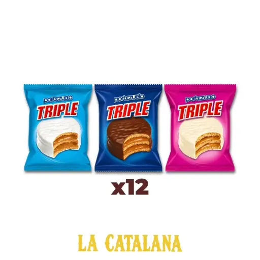 ALFAJORES TRIPLE PORTEZUELO x12u