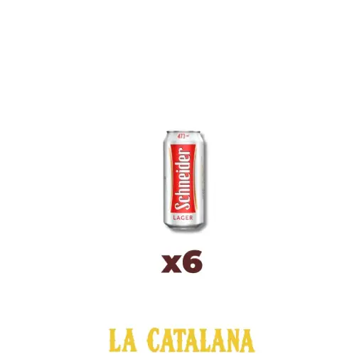 CERVEZA SCNIDER 473 ml x6u