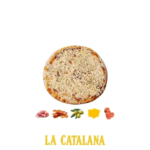 PIZZA CON MUZZARELLA + GUSTOS "DOS AMIGAS"