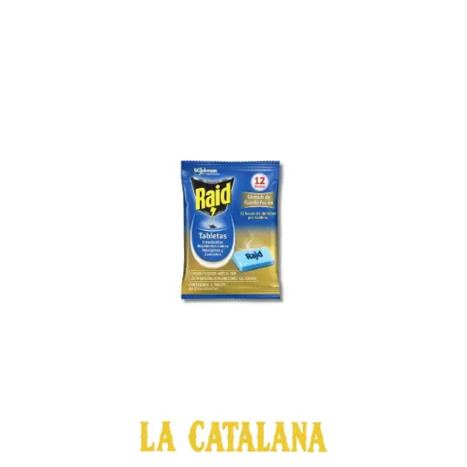 TABLETAS INSECTICIDA RAID x12u